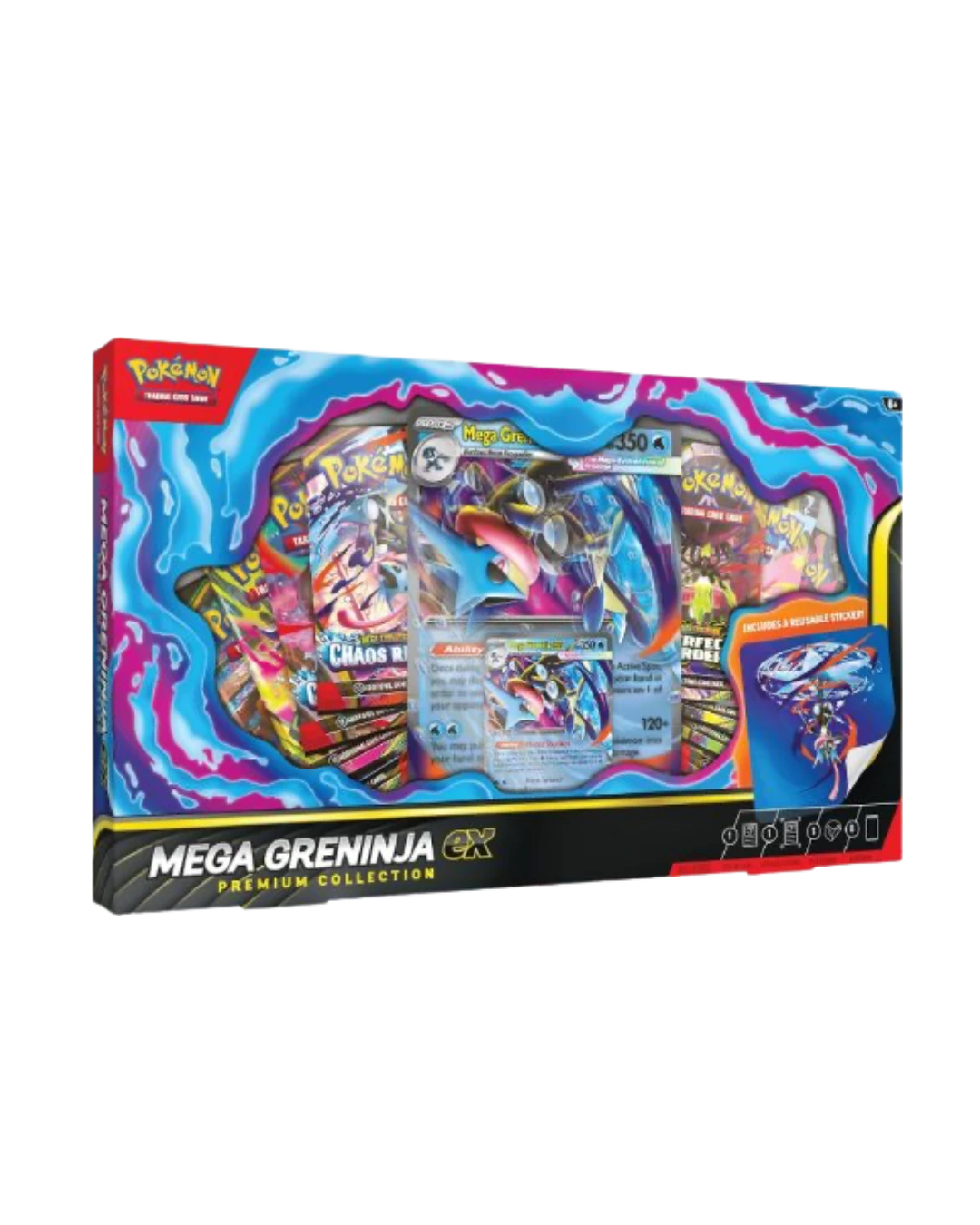 Mega Greninja Premium — Colección especial — Pokémon TCG original, CardDex