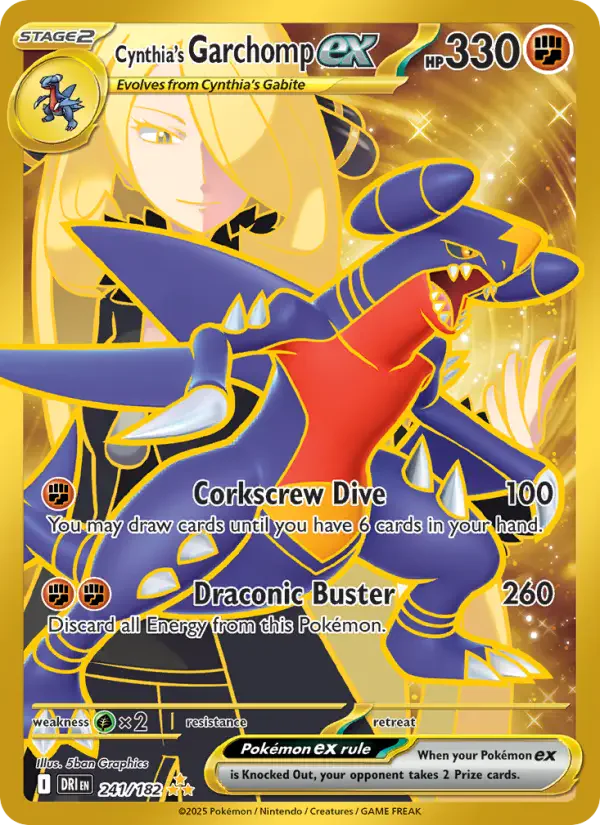 Cynthia's Garchomp ex — posible hit de Destined Rivals