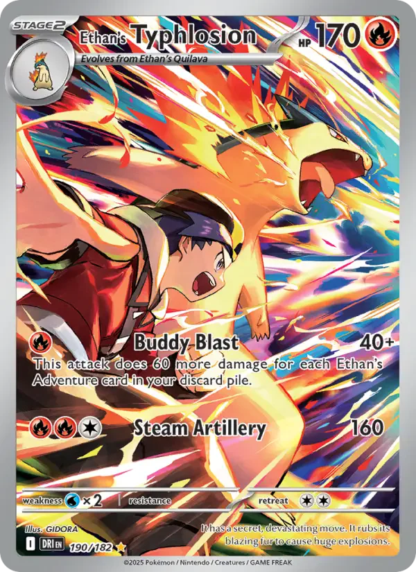Ethan's Typhlosion — posible hit de Destined Rivals
