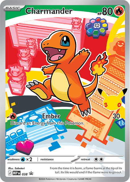 Charmander — Illustration Rare, First Partner Series 1