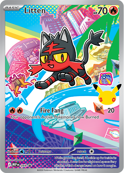 Litten — Illustration Rare, First Partner Series 1