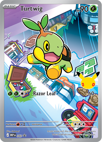 Turtwig — Illustration Rare, First Partner Series 1
