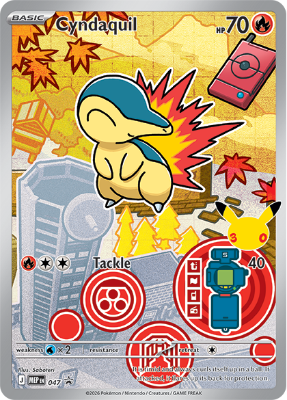 Cyndaquil — Illustration Rare, First Partner Series 2