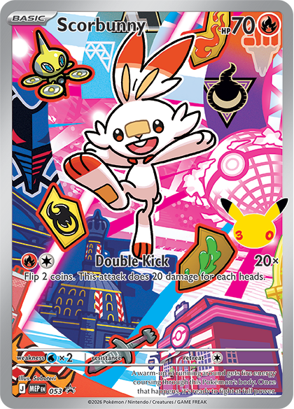 Scorbunny — Illustration Rare, First Partner Series 2