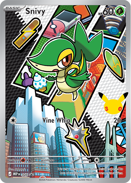 Snivy — Illustration Rare, First Partner Series 2