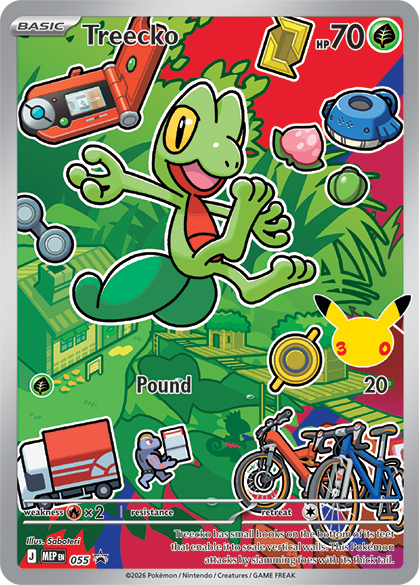 Treecko — Illustration Rare, First Partner Series 3