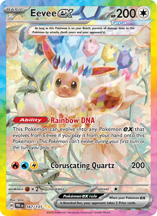 Eevee ex — posible hit de Prismatic Evolutions