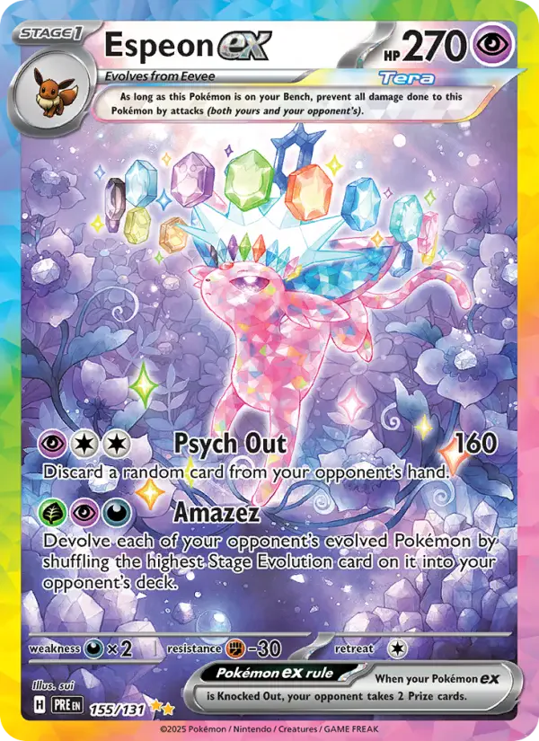 Espeon ex — posible hit de Prismatic Evolutions