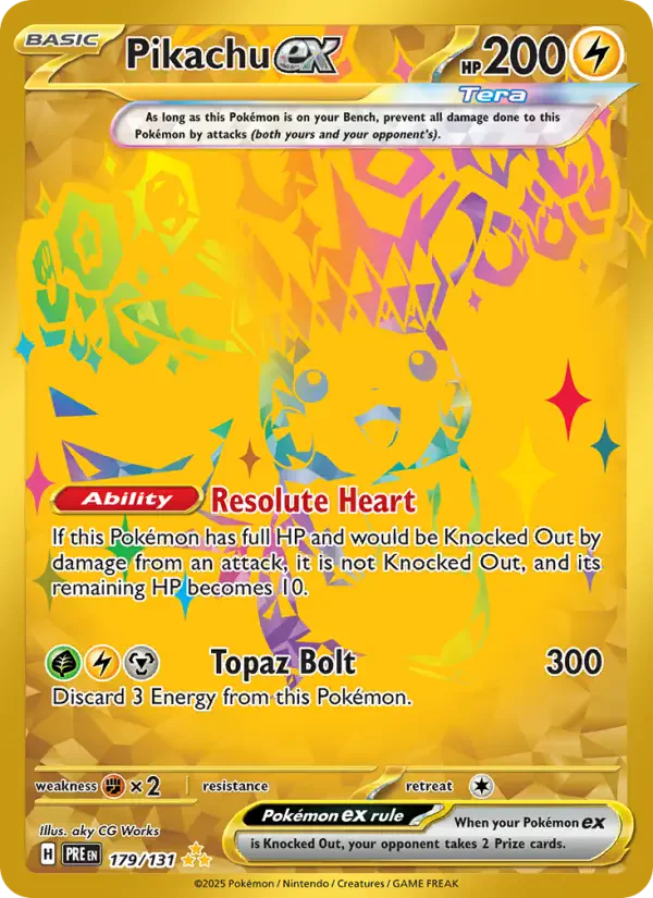 Pikachu ex — posible hit de Prismatic Evolutions