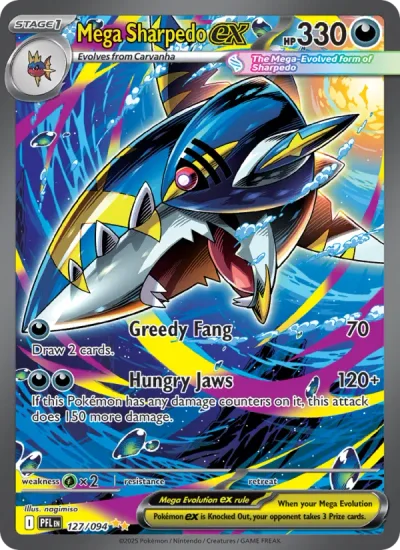 Mega Sharpedo ex — posible hit de Phantasmal Flames