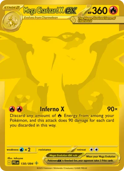Mega Charizard X ex — posible hit de Phantasmal Flames