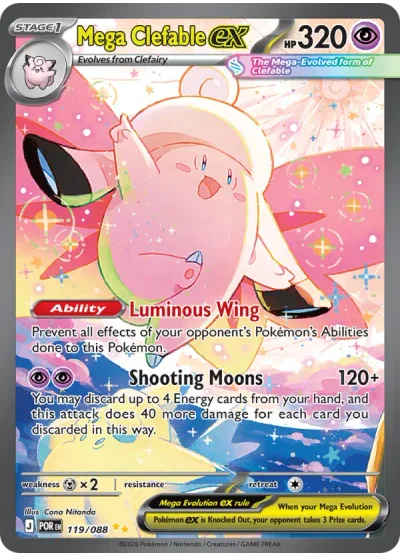 Mega Clefable ex — posible hit de Perfect Order