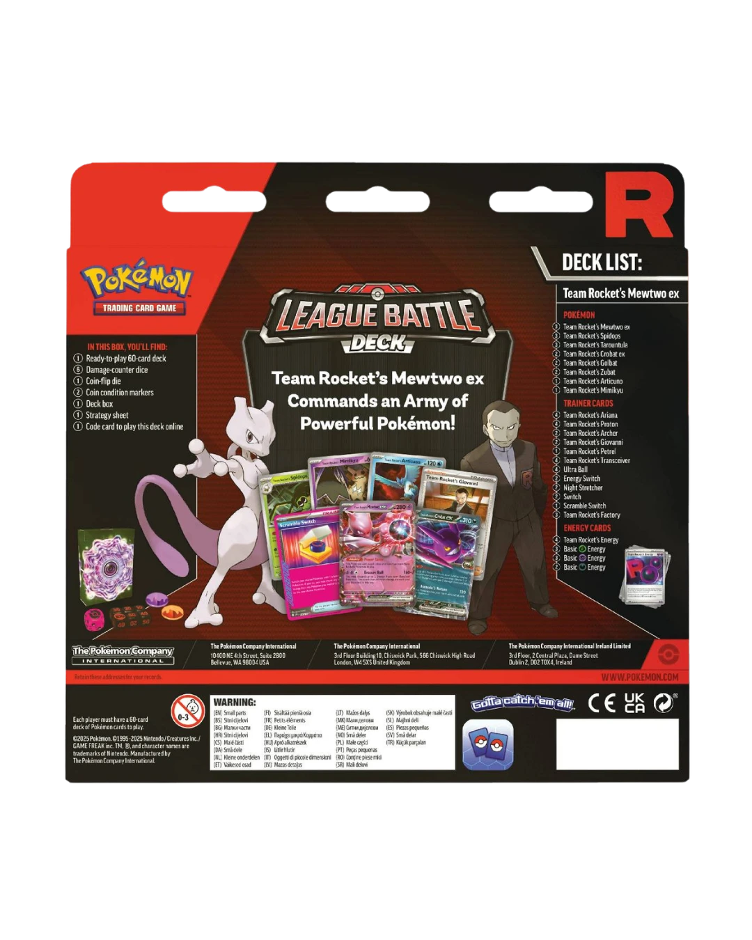 Team Rocket's Mewtwo ex — League Battle Deck — foto 3