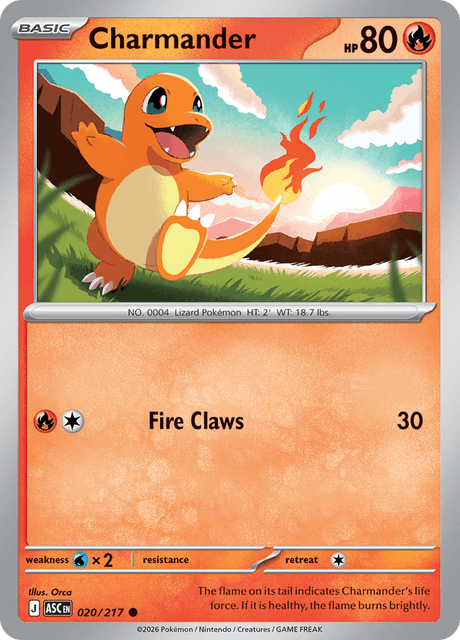 Charmander — carta promocional de esta colección