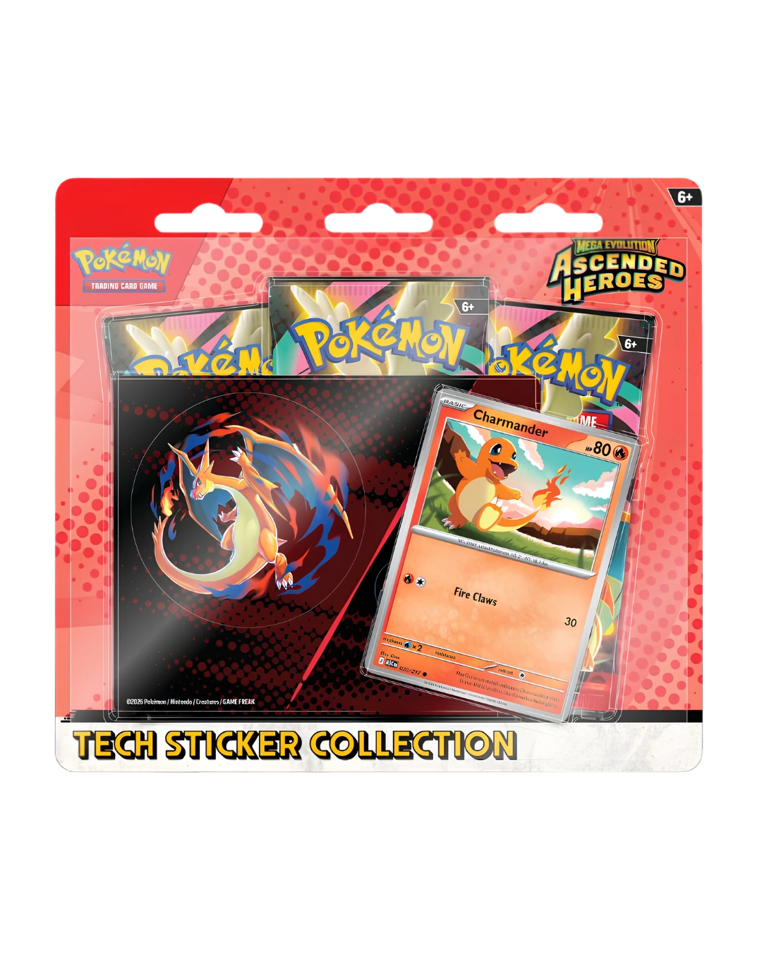 Tech Sticker — Charmander — Ascenso Heroico — Pokémon TCG original, CardDex