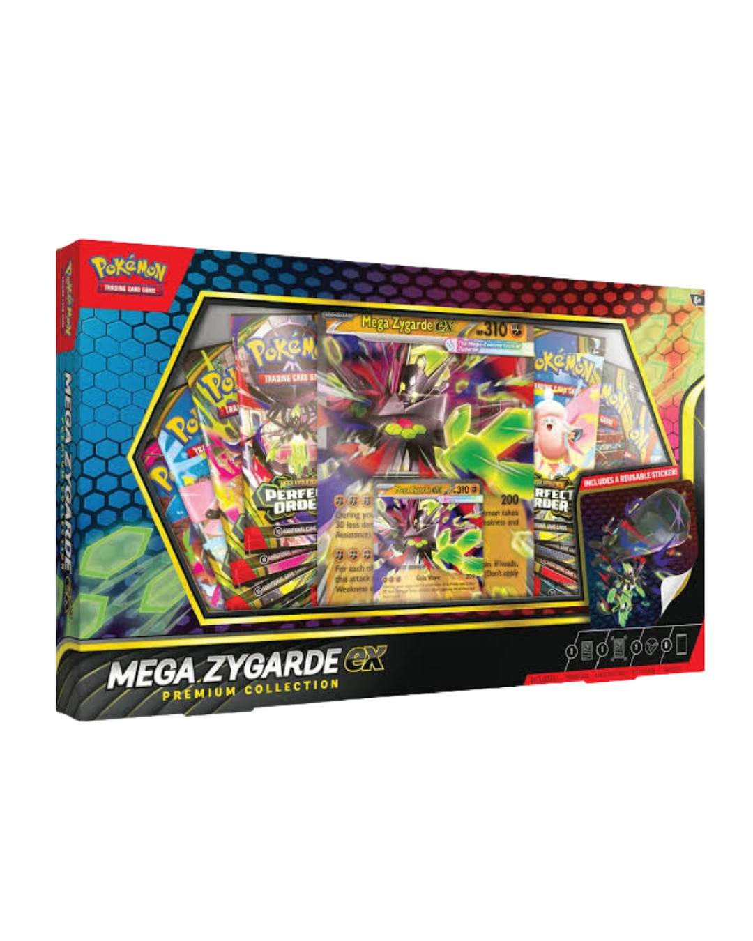 Mega Zygarde ex — Premium Collection — Perfect Order — Pokémon TCG original, CardDex